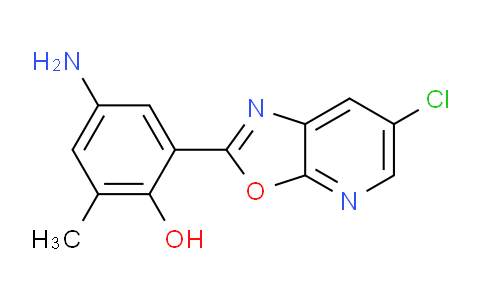 CAS No. 1354778-27-0, 4-Amino-2-(6-chlorooxazolo[5,4-b]pyridin-2-yl)-6-methylphenol