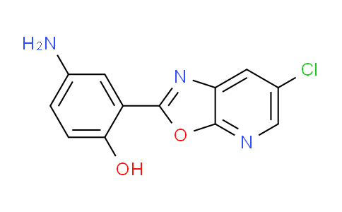 CAS No. 1354751-03-3, 4-Amino-2-(6-chlorooxazolo[5,4-b]pyridin-2-yl)phenol