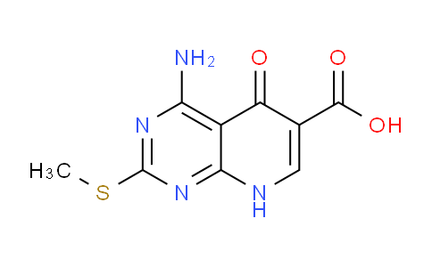 CAS No. 106157-96-4, 4-Amino-2-(methylthio)-5-oxo-5,8-dihydropyrido[2,3-d]pyrimidine-6-carboxylic acid