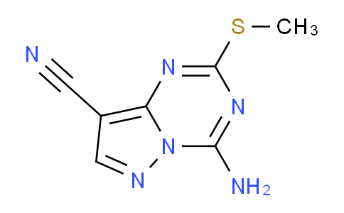 CAS No. 1273577-56-2, 4-Amino-2-(methylthio)pyrazolo[1,5-a][1,3,5]triazine-8-carbonitrile