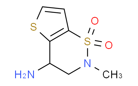 CAS No. 1114597-89-5, 4-Amino-2-methyl-3,4-dihydro-2H-thieno[2,3-e][1,2]thiazine 1,1-dioxide