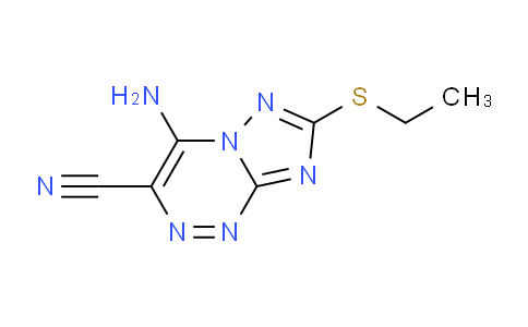 CAS No. 1356830-99-3, 4-Amino-7-(ethylthio)-[1,2,4]triazolo[5,1-c][1,2,4]triazine-3-carbonitrile