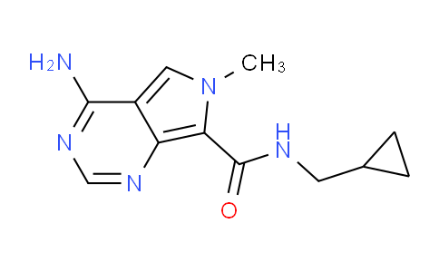 CAS No. 1708199-16-9, 4-Amino-N-(cyclopropylmethyl)-6-methyl-6H-pyrrolo[3,4-d]pyrimidine-7-carboxamide