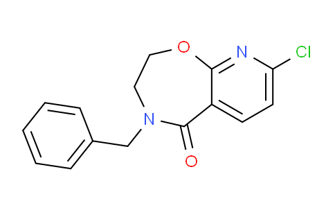 CAS No. 1360437-75-7, 4-Benzyl-8-chloro-3,4-dihydropyrido[3,2-f][1,4]oxazepin-5(2H)-one