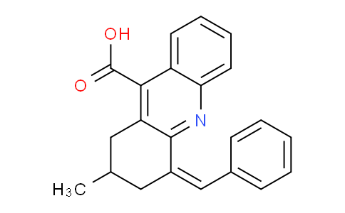 CAS No. 721413-92-9, 4-Benzylidene-2-methyl-1,2,3,4-tetrahydroacridine-9-carboxylic acid
