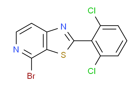 CAS No. 1332598-47-6, 4-Bromo-2-(2,6-dichlorophenyl)thiazolo[5,4-c]pyridine