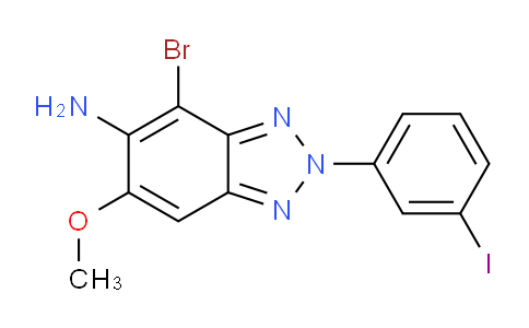 CAS No. 1706442-98-9, 4-Bromo-2-(3-iodophenyl)-6-methoxy-2H-benzo[d][1,2,3]triazol-5-amine