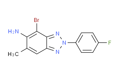 CAS No. 952948-67-3, 4-Bromo-2-(4-fluorophenyl)-6-methyl-2H-benzo[d][1,2,3]triazol-5-amine