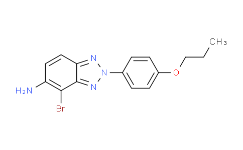 CAS No. 1706461-67-7, 4-Bromo-2-(4-propoxyphenyl)-2H-benzo[d][1,2,3]triazol-5-amine