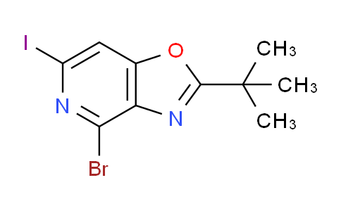 CAS No. 1305325-02-3, 4-Bromo-2-(tert-butyl)-6-iodooxazolo[4,5-c]pyridine