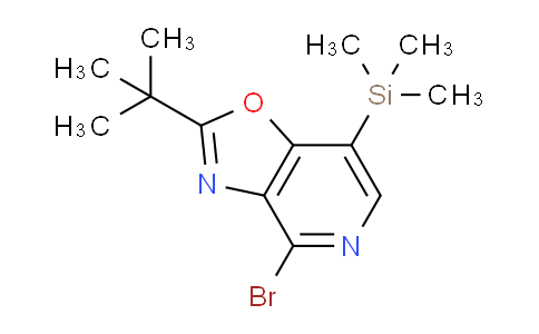 CAS No. 1305324-62-2, 4-Bromo-2-(tert-butyl)-7-(trimethylsilyl)oxazolo[4,5-c]pyridine