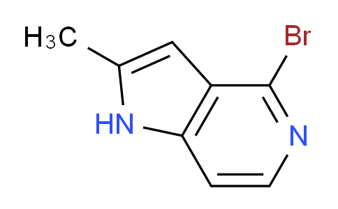 CAS No. 1190313-58-6, 4-Bromo-2-methyl-1H-pyrrolo[3,2-c]pyridine
