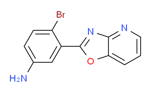 CAS No. 64289-44-7, 4-Bromo-3-(oxazolo[4,5-b]pyridin-2-yl)aniline