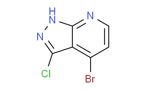 CAS No. 1956385-09-3, 4-Bromo-3-chloro-1H-pyrazolo[3,4-b]pyridine