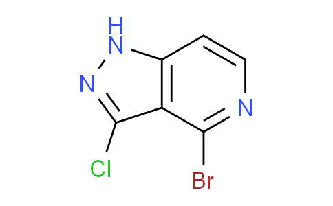 CAS No. 1956322-73-8, 4-Bromo-3-chloro-1H-pyrazolo[4,3-c]pyridine