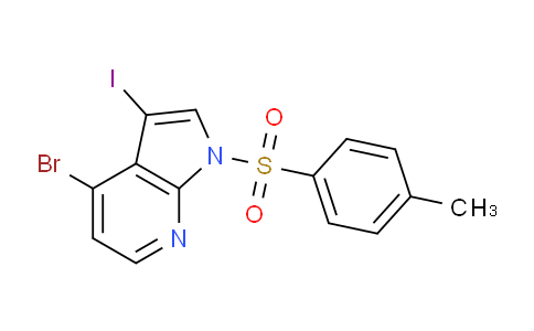 CAS No. 1956354-87-2, 4-Bromo-3-iodo-1-tosyl-1H-pyrrolo[2,3-b]pyridine