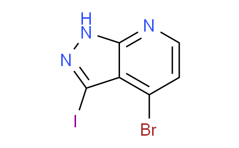 CAS No. 1357947-04-6, 4-Bromo-3-iodo-1H-pyrazolo[3,4-b]pyridine