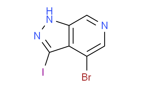 CAS No. 1357946-92-9, 4-Bromo-3-iodo-1H-pyrazolo[3,4-c]pyridine