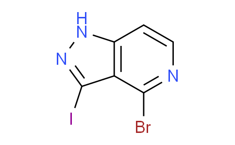 CAS No. 1357946-69-0, 4-Bromo-3-iodo-1H-pyrazolo[4,3-c]pyridine