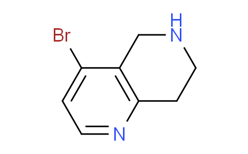 CAS No. 1260670-12-9, 4-Bromo-5,6,7,8-tetrahydro-1,6-naphthyridine