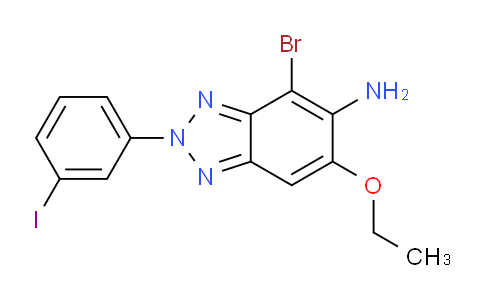 CAS No. 1706442-14-9, 4-Bromo-6-ethoxy-2-(3-iodophenyl)-2H-benzo[d][1,2,3]triazol-5-amine