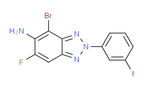 CAS No. 1706459-02-0, 4-Bromo-6-fluoro-2-(3-iodophenyl)-2H-benzo[d][1,2,3]triazol-5-amine