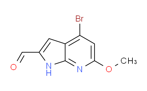 CAS No. 1936653-92-7, 4-Bromo-6-methoxy-1H-pyrrolo[2,3-b]pyridine-2-carbaldehyde