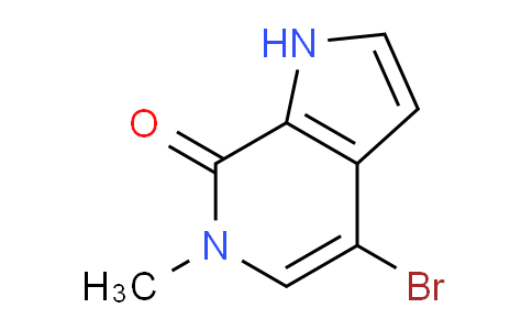 CAS No. 1361481-63-1, 4-Bromo-6-methyl-1,6-dihydro-7H-pyrrolo[2,3-c]pyridin-7-one