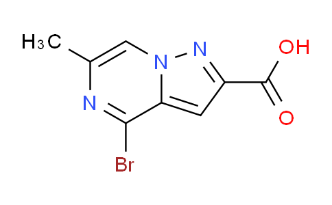 CAS No. 1820704-94-6, 4-Bromo-6-methylpyrazolo[1,5-a]pyrazine-2-carboxylic acid