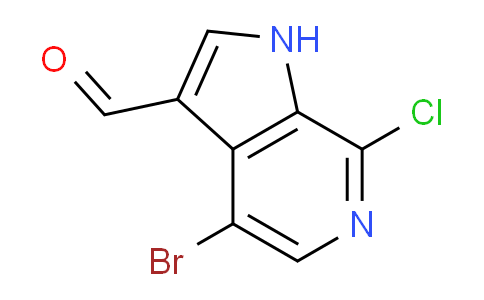 CAS No. 1934416-89-3, 4-Bromo-7-chloro-1H-pyrrolo[2,3-c]pyridine-3-carbaldehyde