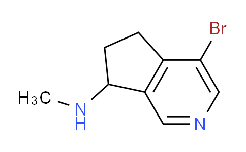 CAS No. 1823916-27-3, 4-Bromo-N-methyl-6,7-dihydro-5H-cyclopenta[c]pyridin-7-amine