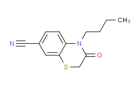 CAS No. 1400566-17-7, 4-Butyl-3-oxo-3,4-dihydro-2H-benzo[b][1,4]thiazine-7-carbonitrile