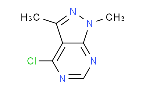CAS No. 87412-89-3, 4-Chloro-1,3-dimethyl-1H-pyrazolo[3,4-d]pyrimidine