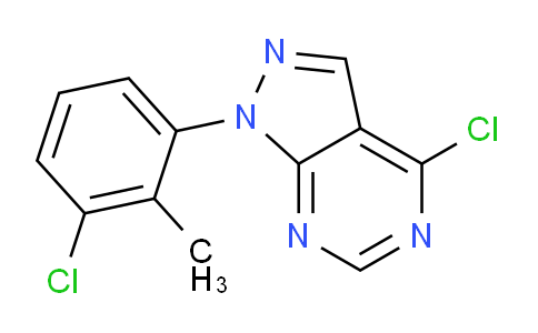 CAS No. 1207832-97-0, 4-Chloro-1-(3-chloro-2-methylphenyl)-1H-pyrazolo[3,4-d]pyrimidine