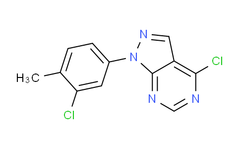 CAS No. 890590-64-4, 4-Chloro-1-(3-chloro-4-methylphenyl)-1H-pyrazolo[3,4-d]pyrimidine