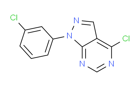 CAS No. 852314-01-3, 4-Chloro-1-(3-chlorophenyl)-1H-pyrazolo[3,4-d]pyrimidine