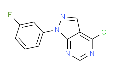 CAS No. 1269702-96-6, 4-Chloro-1-(3-fluorophenyl)-1H-pyrazolo[3,4-d]pyrimidine