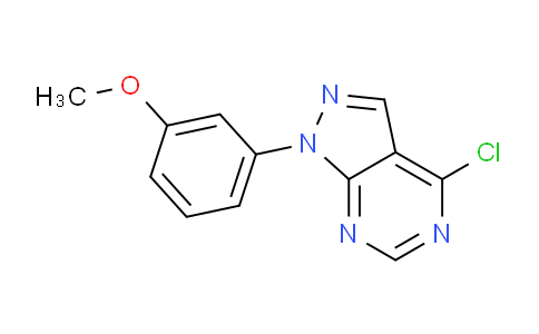CAS No. 650628-68-5, 4-Chloro-1-(3-methoxyphenyl)-1H-pyrazolo[3,4-d]pyrimidine