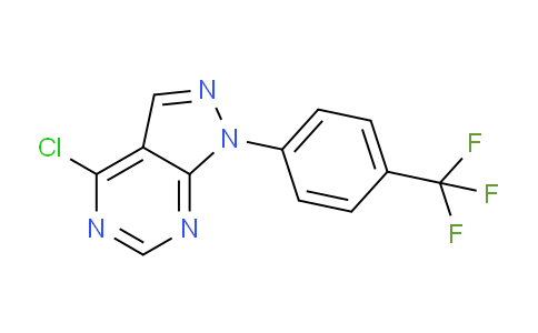 CAS No. 1269703-41-4, 4-Chloro-1-(4-(trifluoromethyl)phenyl)-1H-pyrazolo[3,4-d]pyrimidine