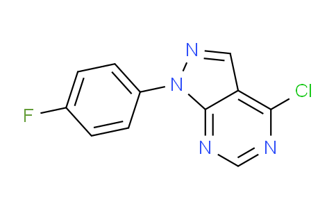 CAS No. 885524-07-2, 4-Chloro-1-(4-fluorophenyl)-1H-pyrazolo[3,4-d]pyrimidine
