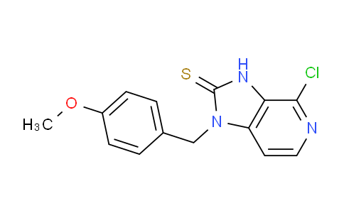 CAS No. 1012059-49-2, 4-Chloro-1-(4-methoxybenzyl)-1H-imidazo[4,5-c]pyridine-2(3H)-thione