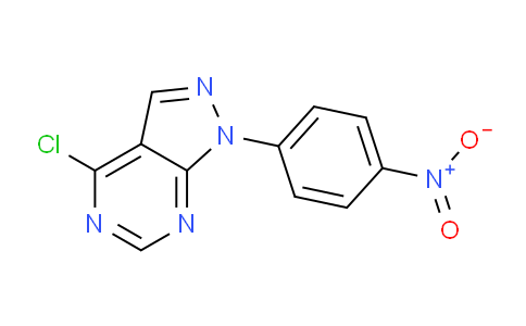 CAS No. 23000-49-9, 4-Chloro-1-(4-nitrophenyl)-1H-pyrazolo[3,4-d]pyrimidine