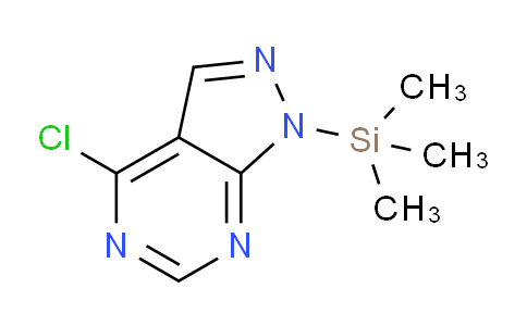 CAS No. 257298-06-9, 4-Chloro-1-(trimethylsilyl)-1H-pyrazolo[3,4-d]pyrimidine