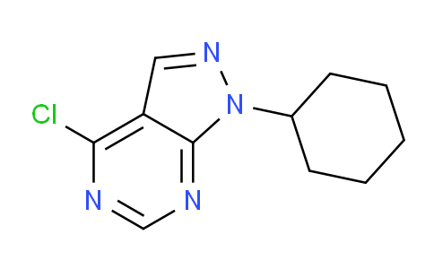 CAS No. 21253-64-5, 4-Chloro-1-cyclohexyl-1H-pyrazolo[3,4-d]pyrimidine
