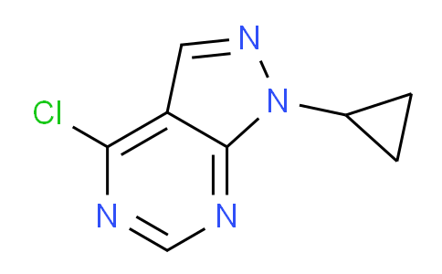 CAS No. 1823941-80-5, 4-Chloro-1-cyclopropyl-1H-pyrazolo[3,4-d]pyrimidine