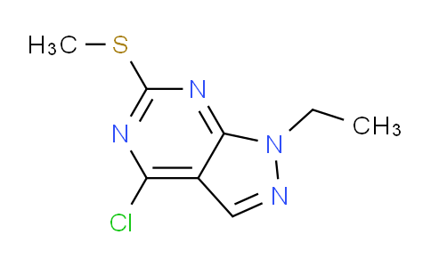 CAS No. 1220517-81-6, 4-Chloro-1-ethyl-6-(methylthio)-1H-pyrazolo[3,4-d]pyrimidine