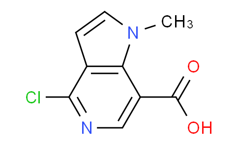 CAS No. 871819-60-2, 4-Chloro-1-methyl-1H-pyrrolo[3,2-c]pyridine-7-carboxylic acid