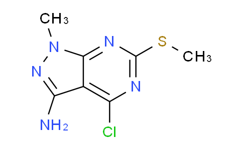 CAS No. 627060-62-2, 4-Chloro-1-methyl-6-(methylthio)-1H-pyrazolo[3,4-d]pyrimidin-3-amine