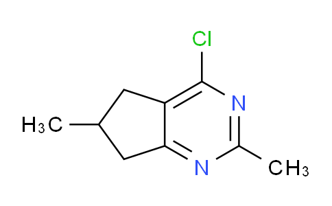 CAS No. 1204408-30-9, 4-Chloro-2,6-dimethyl-6,7-dihydro-5H-cyclopenta[d]pyrimidine