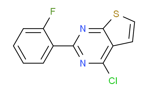 CAS No. 773140-11-7, 4-Chloro-2-(2-fluorophenyl)thieno[2,3-d]pyrimidine